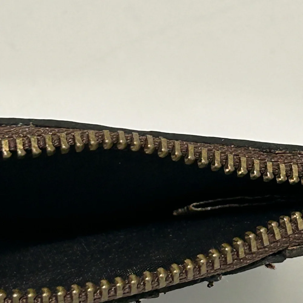 Patricia Nash Leather Wallet Wristlet Red Brown